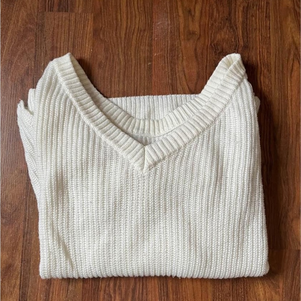 White Knit Sweater
